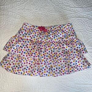 Tommy Bahama girls polka dot sparkly ruffle skort XS - 4